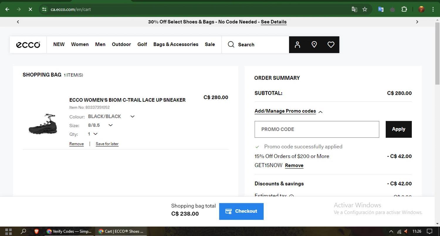 How to apply Ecco US coupon code